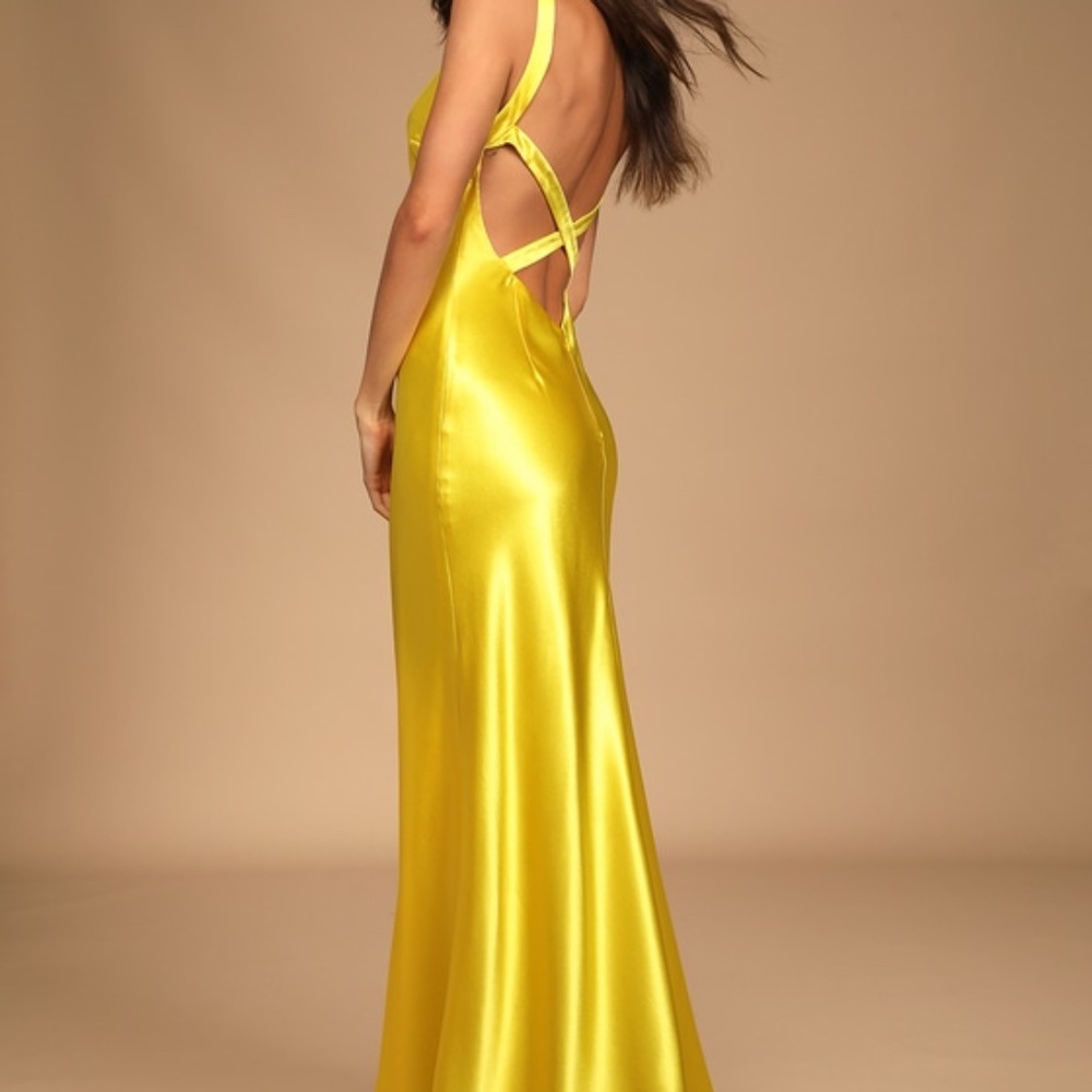 Lulu's Yellow Maxi Dress